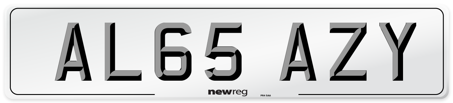 AL65 AZY Number Plate from New Reg